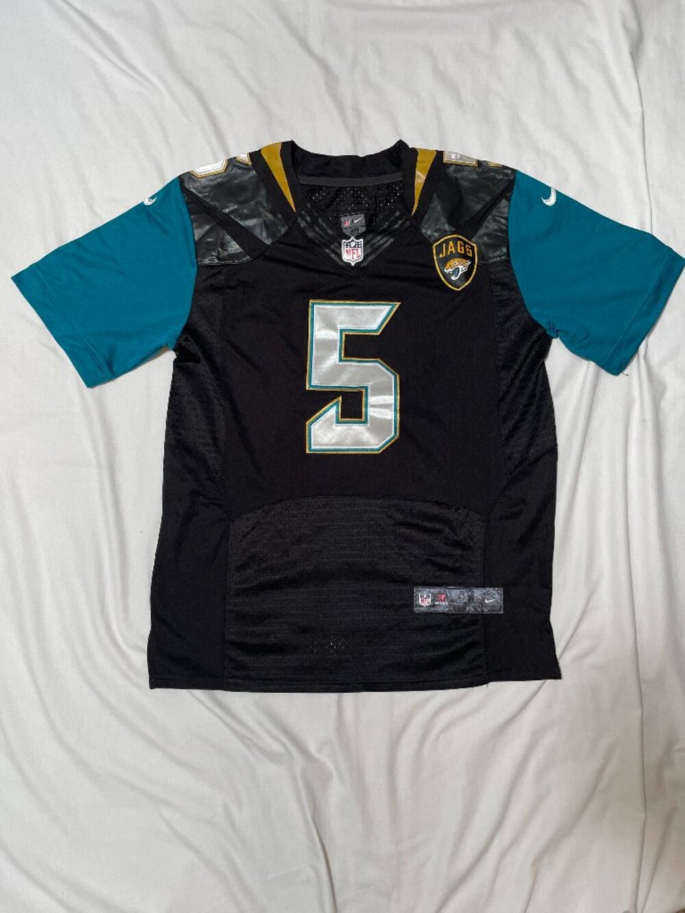 Blake Bortles Jacksonville Jaguars Jersey Size 40 Nike On Field Black